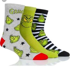 3 pair Grinch Socks 💚